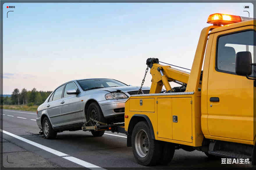 秦淮区拖车救援电话【案例】